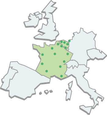 Carte du Réseau Europont