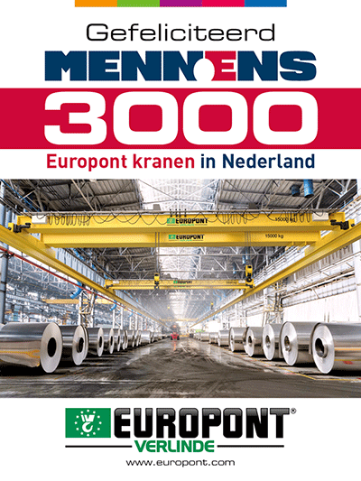 Mennens - 3000e pont roulant installé